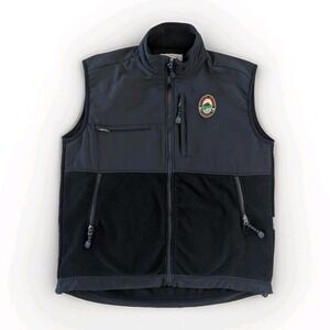 Deschutes Brewery Black Butte Porter Fleece Vest Full Zip Mens Large Beer PNW